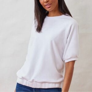 NWT Dudley Stephens Perkins Puff sleeve Terrycloth Top